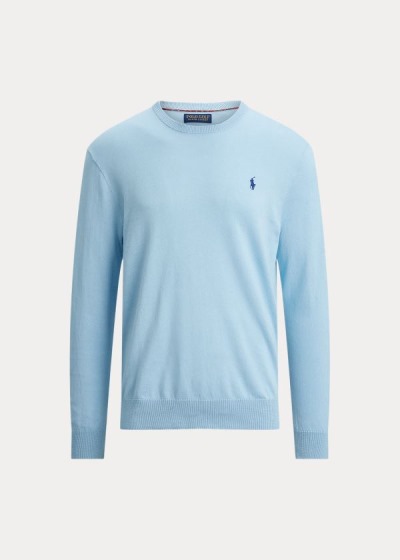 Ralph Lauren Cotton Crewneck Striktrøje Herre Danmark (KFDYZ5084)